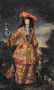 Jan Frans van Douven Anna Maria Luisa de' Medici in hunting dress Sweden oil painting artist
